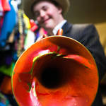 Harry as horn player - Gladrags Special Needs Youth Club